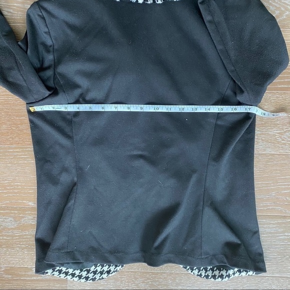 Alberto Makali Houndstooth Ruffle Blazer | L. - Picture 6 of 7